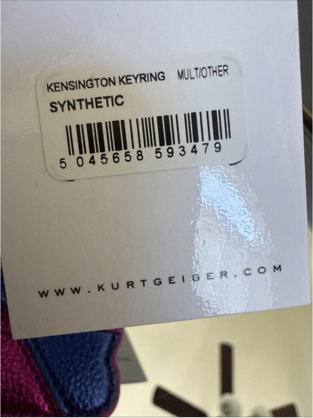 Kurt Geiger London Kensington Rainbow Key Ring Bag Charm Eagle NWT - Picture 6 of 7